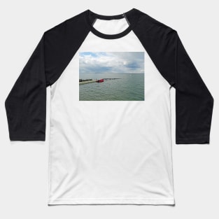 Boat at Colwell Bay Isle of Wight Baseball T-Shirt